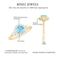 Classic Aquamarine Engagement Ring with Diamond Halo
