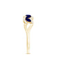Certified Marquise Cut Blue Sapphire and Diamond Wedding Anniversary Band Ring