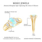 1.3 Carat Ethiopian Opal Oblong Engagement Ring with Diamond