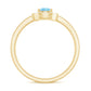 Natural Pear Shape Aquamarine Teardrop Engagement Ring with Diamond Halo