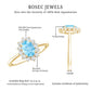 Natural 1 Carat Aquamarine Oval Engagement Ring with Diamond Halo