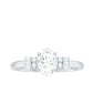 Oval Shaped Moissanite Engagement Ring with Certificate
