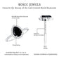 Certified 0.85 Carat Lab Grown Black Diamond Teardrop Engagement Ring with White Diamond Halo