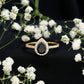 Certified 0.85 Carat Lab Grown Black Diamond Teardrop Engagement Ring with White Diamond Halo