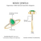 0.3 Carat Pear Cut Emerald Teardrop Engagement Ring with Diamond Halo