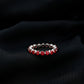 Certified Lab Created Ruby Eternity Wedding Band for Women
