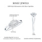 Certified Moissanite Flower Engagement Ring with Split Shank