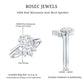 Designer 1.2 Carat Oval Cut Moissanite Wedding Ring Set With Certificate
