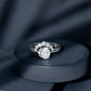 Designer 1.2 Carat Oval Cut Moissanite Wedding Ring Set With Certificate