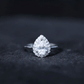 0.7 Carat Brilliant Cut Moissanite Teardrop Engagement Ring