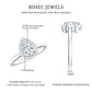 0.7 Carat Brilliant Cut Moissanite Teardrop Engagement Ring