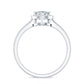 0.7 Carat Brilliant Cut Moissanite Teardrop Engagement Ring