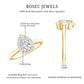 0.7 Carat Brilliant Cut Moissanite Teardrop Engagement Ring