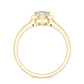 0.7 Carat Brilliant Cut Moissanite Teardrop Engagement Ring