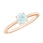 Natural Ethiopian Opal October Birthstone Ring