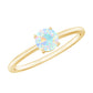 Natural Ethiopian Opal October Birthstone Ring