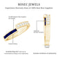 Natural Blue Sapphire Diamond Anniversary Band Ring