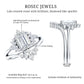 Designer Emerald Cut Moissanite Wedding Ring Set for Women