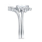 Designer Emerald Cut Moissanite Wedding Ring Set for Women