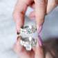 2 Carat Brilliant Cut Moissanite Bridal Ring Set