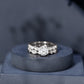 2 Carat Brilliant Cut Moissanite Bridal Ring Set
