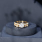 2 Carat Brilliant Cut Moissanite Bridal Ring Set