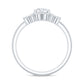 Round Cut Moissanite Bridal Ring Set with Certificate