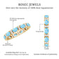 Natural Aquamarine Diamond Eternity Wedding Band in East West Style
