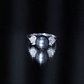Nature Inspired Tahitian Pearl Engagement Ring with Diamond