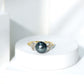 Nature Inspired Tahitian Pearl Engagement Ring with Diamond