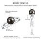 Tahitian Pearl and Diamond Crossover Engagement Ring