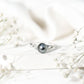 Tahitian Pearl and Diamond Crossover Engagement Ring