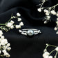 Tahitian Pearl and Diamond Crossover Engagement Ring