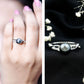 Tahitian Pearl and Diamond Crossover Engagement Ring