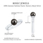 Solitaire Black Tahitian Pearl Engagement Ring with Certificate