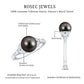 Tahitian Pearl and Diamond Engagement Ring with Split Shank