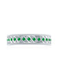Genuine Emerald Vintage Inspired Eternity Band