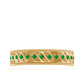 Genuine Emerald Vintage Inspired Eternity Band