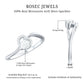 Certified Moissanite Heart Promise Ring for Her