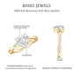Solitaire Heart Shape Moissanite Braided Engagement Ring