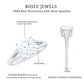 Cushion Cut Moissanite Engagement Ring With Split Shank