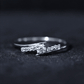 Diamond Promise Ring with Bypass Shank