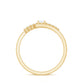 Diamond Promise Ring with Bypass Shank
