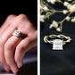 Certified 3 Carat Moissanite Princess Cut Engagement Ring with Braided Shank