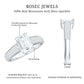 Emerald Cut Moissanite Side Stone Engagement Ring