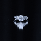1.8 Carat Emerald Cut Moissanite Engagement Ring with Celtic Details