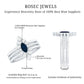 Natural Marquise Cut Blue Sapphire and Diamond Three Piece Stackable Ring Set