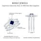 0.4 Carat Princess Cut Blue Sapphire Bridal Ring Set with Moissanite Halo