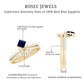 Designer Princess Cut Blue Sapphire and Diamond Flower Wedding Ring Set