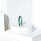 Channel Set Princess Cut Emerald Eternity Band Ring